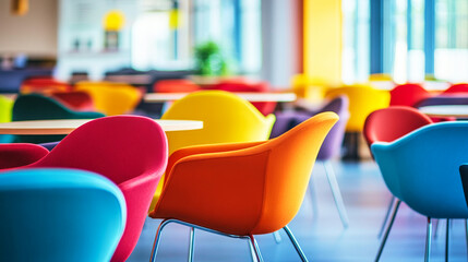 Bright and inviting coworking area designed for collaboration and creativity