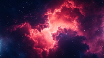 Fototapeta premium Colorful Nebula in Space