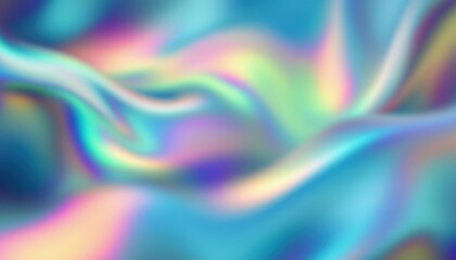 Obraz premium Colorful abstract pastel swirl background with iridescent waves