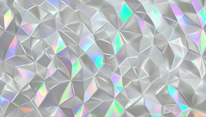 Obraz premium Stylish Silver Holographic Pattern