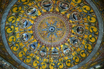 Alaca Mosque is one of the Ottoman-Turkish works built in Tetova, North Macedonia in 1438. It is notable for its magnificent decorations.