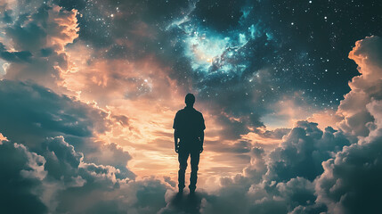 Obraz premium Immortal soul. Eternal Sky. Illustration