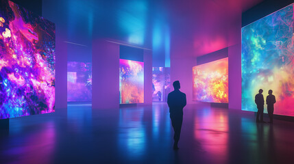 近未来の没入型デジタルアート体験