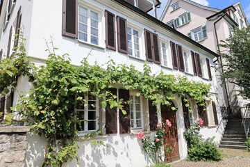Blick in die Altstadt von Backnang in Baden-Württemberg