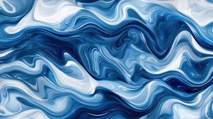 Obraz premium An abstract water ripple pattern captures the movement of blue sea waves, ideal for summer or aquatic designs