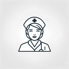 Minimal nurse icon