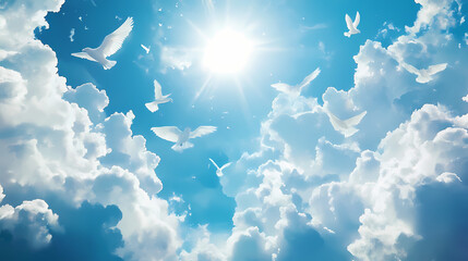 Eternal life. Eternal Sky. Illustration