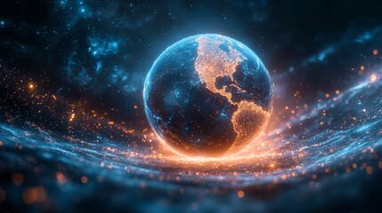 Obraz premium Infinite Links: Uniting the World in a Hyperconnected Global Network