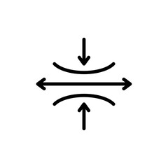 Elastic icon outline set sign