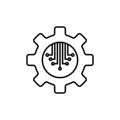 ETL icon outline set sign