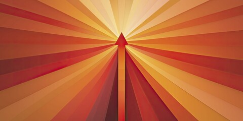 Artistic recognition symbol, geometric abstraction, radiant colors, layered textures, motion blur effect, stylish and elegant composition