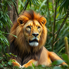 Fototapeta premium portrait of a lion