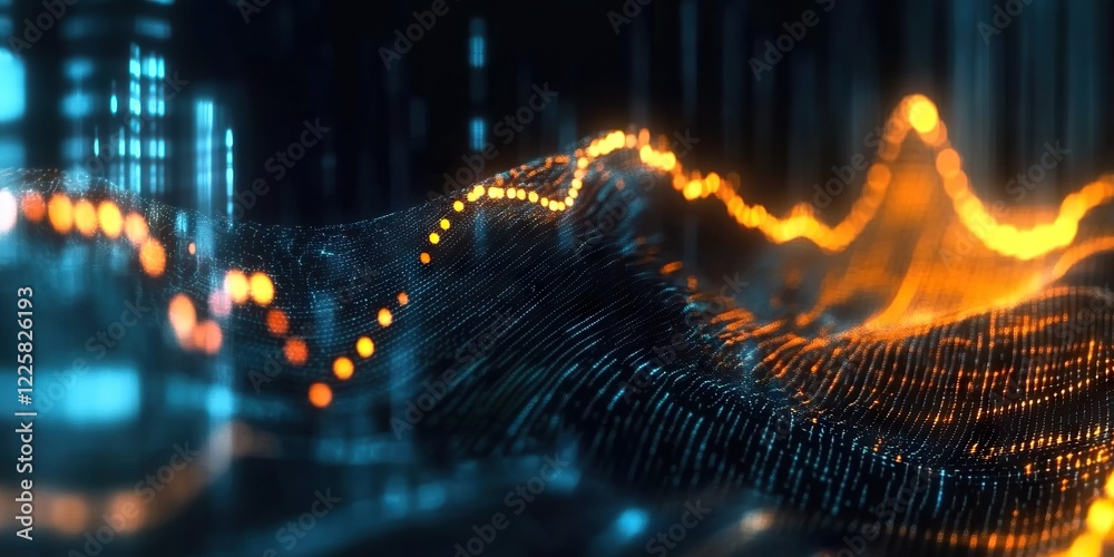 Poster digital background perfect for tech processes, neural networks, artificial intelligence, data transf