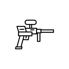 Paintball icon outline set sign