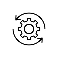 Recovery icon outline set sign