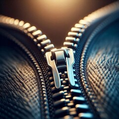 close up of zipper
