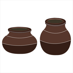 Clay pot look like original.