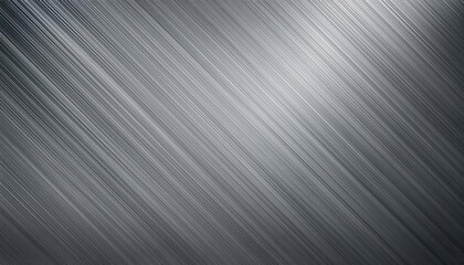 Striking Metal Brushed Texture on Gray Background Closeup of Rough, Industrial Surface with a Dusky Atmosphere, Ideal for Modern and Minimalistic Designs
