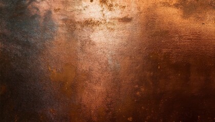 Vintage Grunge Texture Old Copper, Bronze, and Rusty Gold Background Image, Embracing Worn Patina and Industrial Aesthetics