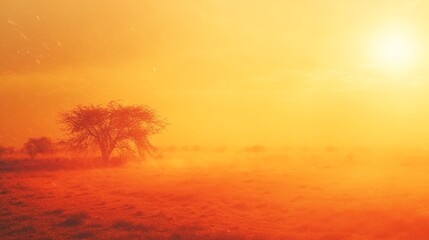 Fototapeta premium Severe drought and insufficient rainfall caused by rising temperatures impacting ecosystems