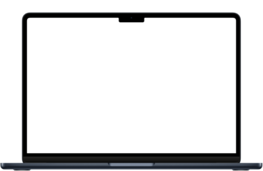 Mockup MacBook Air 13" 4th Gen Midnight PNG, MacBook Air Screen Template, MacBook Air 2024 Display, MacBook Air PSD, Vector MacBook Mockup, MacBook UI Design, Apple Laptop Mockup, MacBook Frame PNG