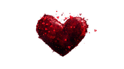 heart made of red hearts