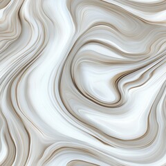 Elegant Swirling Abstract Pattern in Beige and White