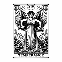 Spiritual Balance Tarot Illustration