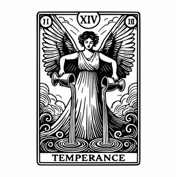 Spiritual Balance Tarot Illustration
