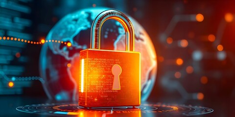 Secure Digital Technology Lock Protecting Global Virtual Data and Network Connections