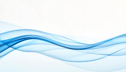 Fototapeta premium Abstract blue wave pattern on light background