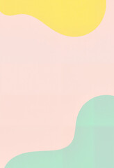 Pastel abstract background with soft curved shapes