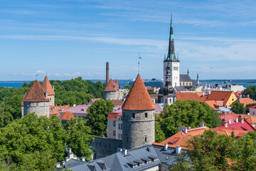 Fototapeta premium The old town of Tallinn in Estonia