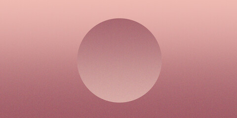 Minimalistic Pink sphere on Monochrome Background for Wallpapers or Headers etc. 