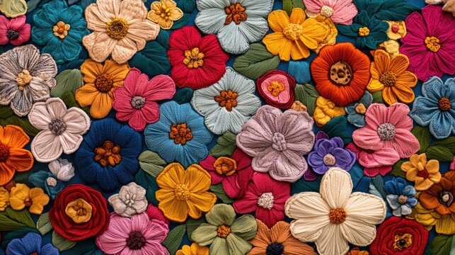 Vibrant Handcrafted Crochet Flower Bouquet