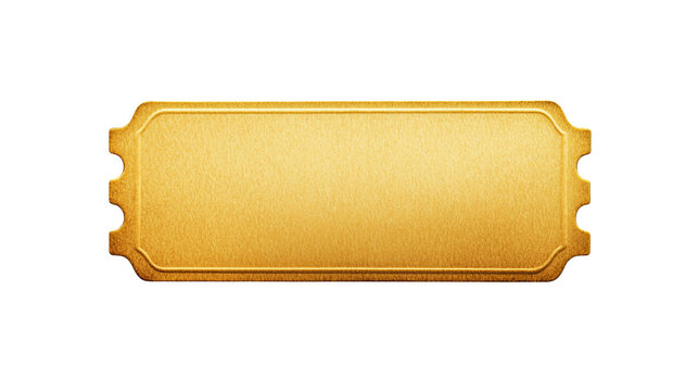 Gold Ticket Design Element Luxury Vintage Premium Award Ceremony Invitation Template