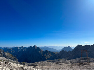 alps with blue sky