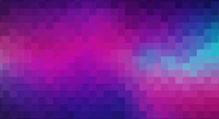 Abstract Pixel Art Background Purple Pink Blue Mosaic