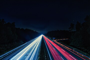 Langzeitbelichtung - Autobahn