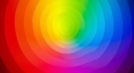 Fototapeta premium Vibrant Rainbow Circle Abstract Background Image