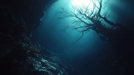Mysterious Underwater Forest