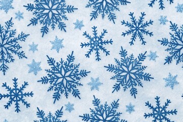 seamless pattern with snowflakes