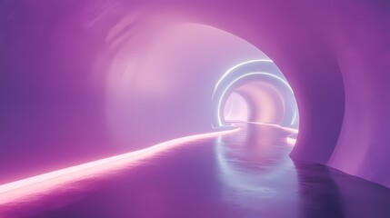 A Futuristic 3D Render of a Glowing Orb in a Sci-Fi Setting