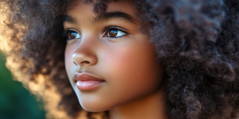 Precious Portrait of a Child with Afros
