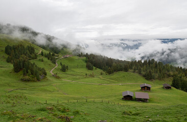 A Serene Morning in the Misty Zillertal Alps