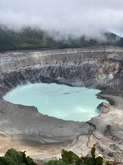 Blue lake crater of Poas Volcano in Costa Rica © Ann