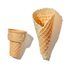 ice cream cone isolated on a white background