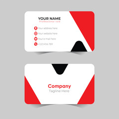 Modern and clean professional business card template design, visiting card template 