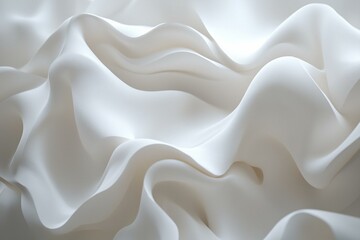 Fototapeta premium A dynamic, flowing fluid gradient with wave-like patterns in a soft, modern style.
