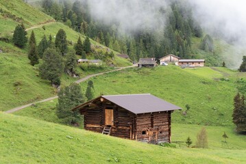 Rustic Wooden Cabin in the Green Hills of Zillertal, Austria